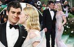 Elle Fanning, 26, and boyfriend Gus Wenner, 34, cuddle on the carpet of the Met ... trends now