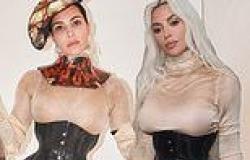 Kim Kardashian is BACK cinching her waist in a corset after struggling to ... trends now