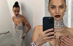 Irina Shayk covers bare breast with her hand in behind-the-scenes snap from her ... trends now