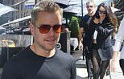 Matt Damon and his wife Luciana Barroso head for lunch in New York after the ... trends now