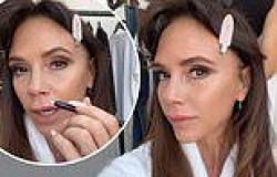 Victoria Beckham shows off her chiseled face and flawless skin as she shares ... trends now