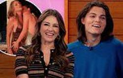 Elizabeth Hurley, 58, admits son Damian, 22, made her feel comfortable on set ... trends now