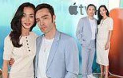Ed Westwick cosies up to his fiancée Amy Jackson as they lead the stars ... trends now