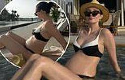 Megan McKenna shows off her baby bump in bikini snaps in Dubai as she says 'the ... trends now