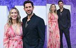 Emily Blunt is a vision in flowing pink gown as she and dapper husband John ... trends now