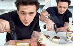 Brooklyn Beckham uses a blowtorch to roast marshmallows while creating a boozy ... trends now