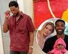 Tristan Thompson was seen disappearing into a bedroom with three women at a Bel ...