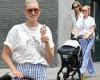 Elsa Hosk and Tom Daly beat the heat with cold treats while visiting New York ...