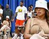 La La Anthony and Carmelo Anthony support their son at his basketball game amid ...