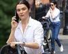 Rachel Weisz looks casual in Jeans on her 10th wedding anniversary to Daniel ...