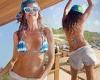 Heidi Klum flaunts stunning beach body as she dances in bikini top and shorts ...