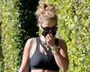 Rita Ora flashes her taut midriff and cupping bruises after a Pilates class in ...