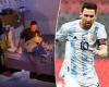 sport news Argentina stars wake Lionel Messi in the middle of the night to wish him 'Happy ...
