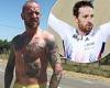 Sir Bradley Wiggins shows off his muscular physique as he goes topless for a ...