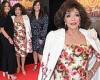 Dame Joan Collins, 88, wears floral dress for Lady Boss film about sister ...