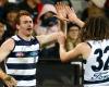 Cats rebound to beat Bombers in Geelong