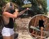 Sharp shooter: 'Cop killer' socialite Jasmine Hartin is filmed taking a perfect ...