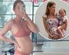 Pregnant Millie Mackintosh flaunts her baby bump in pink lingerie