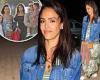 Jessica Alba looks stunning while going makeup-free during a dinner with her ...