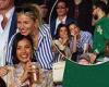 Sienna Miller looks animated as she larks around with unlikely pal Maya Jama at ...