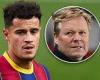 sport news Barcelona 'are open to offers of just £21m for flop Philippe Coutinho with AC ...