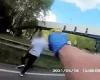 'Taser, Taser!': Moment police zap drugs suspect with stun gun after chasing ...
