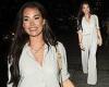 Jess Wright looks effortlessly stylish in light grey co-ords as she steps out ...