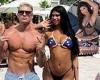 Model Lucciana Beynon parties with super-fit Max Wyatt in Miami