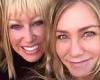 Jennifer Aniston, 52, of Friends poses with Suzanne Somers, 74, of Three's ...