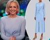 The Project: Carrie Bickmore sends viewers wild with budget blue frock