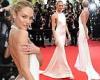 Cannes Film Festival: Candice Swanepoel wears figure-hugging cream gown on red ...