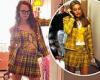 Cara Delevingne channels her inner Cher Horowitz in a yellow tartan jacket and ...