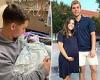 Dad, 21, cradles his newborn son after pregnant wife, 22, was killed when ...