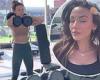 Michelle Keegan shows off her gym-honed physique in sports bra and leggings