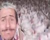 Viral TikTok video shows Spanish farmer singing football chants and gobbling at ...