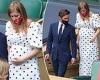 Pregnant Princess Beatrice dresses her baby bump in a £340 Self Portrait dress ...