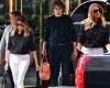 Barron Trump, 16, towers over his mother Melania as the mother-son duo leave ...