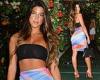 Love Island's Shannon Singh shows off her toned abs in a black bandeau and ...