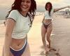Jessie J flaunts her incredible figure and toned abs in white crop top