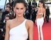 Izabel Goulart sets pulses racing in a thigh-split white gown at the Bendetta ...