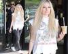 Avril Lavigne shows rocker side in vintage Slayer T-shirt during coffee run ...