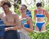 Leighton Meester shows off stunning bikini body after Malibu surfing session ...