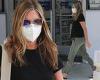 Jennifer Aniston looks flawless as she emerges from a self-care session at a ...