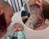 Ashley Cain shares his newest neck tattoo as a tribute to his daughter Azaylia