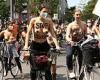 Berlin bike riders go topless after sunbathing mother was told to cover up in ...