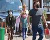 Blending families! Jennifer Lopez and Ben Affleck grab lunch with their kids in ...