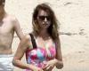 Penelope Cruz sizzles in a pink swimsuit as she continues to enjoy a family ...