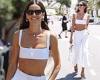 Izabel Goulart showcases her supermodel abs in tiny white crop at Cannes Film ...