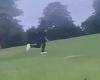 Terrifying moment knifeman runs through packed park before attacking victim in ...