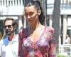 Bella Hadid puts on a typically stylish display in sheer dress as she steps out ...
